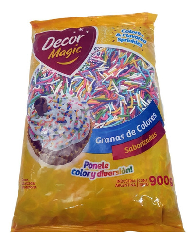 Granas De Color Reposteria Multicolor Stick 900gr Decormagic