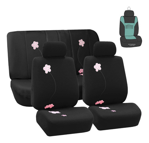 Bordado Flor Diseño Asiento Coche Cubre Airbag Listo Split