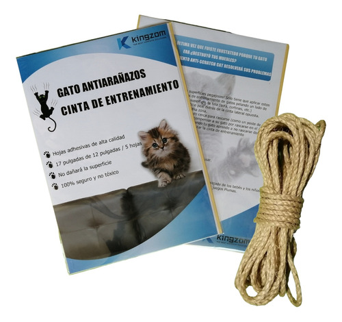 Protector Muebles Antiarañazos Gato + 15 Mts Cuerda Sisal 