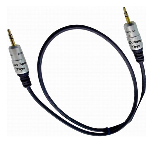 Zplu60z Cable 60 Cms Stereo 3.5 Metal Qplu60zq Compu-toys