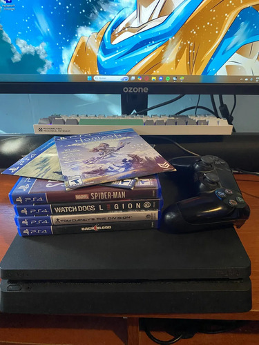 Consola Playstation 4 Slim 1tb Con 6 Juegos Negro (Usado)
