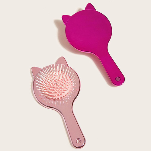 Y K 2 Air Cushion Comb, Escova Para Rosa Dourado