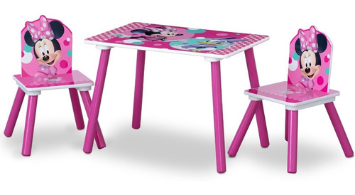 Mesa Y Sillas Minnie Mouse Juguetero Delta Envio Gratis Msi