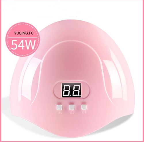 Lámpara Para Uñas 54w Led Uv Digital Display Temporizador