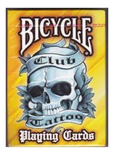 Imagen 1 de 6 de ¡ Cartas Bicycle Club Tattoo Baraja Poker Black Jack Naipe!!