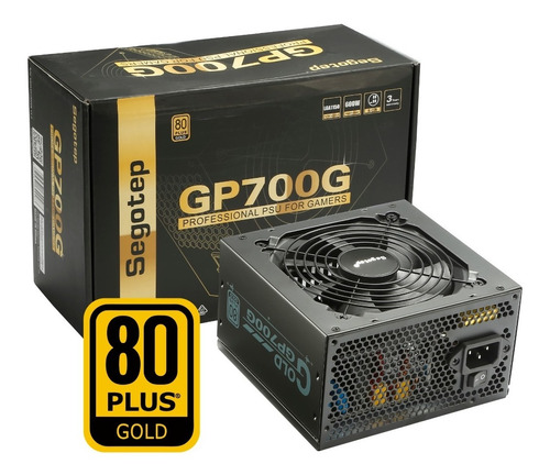 Fuente Gamer Segotep Gp-700g Certificada 80 Plus Gold Oro