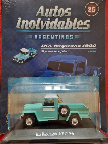 Autos Inolvidables Argentinos N25 Ika Baqueano