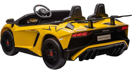 Auto A Batería Lamborghini Aventador 24v Color Amarillo