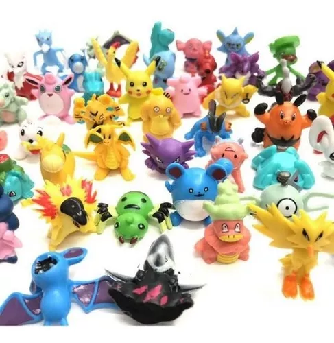 Pokémon Kit 48 Miniaturas Sem Repetições - Brinquedo Coleção