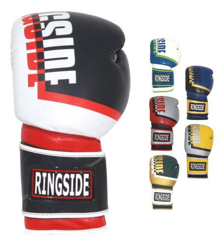 Ringside Bullet Sparring - Guantes Color Negro/rojo, 16 Onza