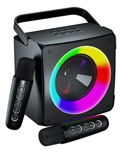 Altavoz De Karaoke Yll Con 2 Micrófonos Inalámbricos