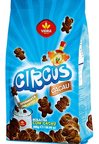 Biscoito Circus de Cacau Vieira 300g