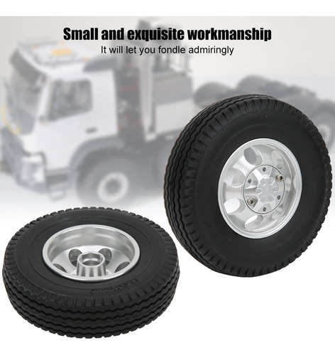 Rc Car Tire 2 Pcs Preto 7 Buracos Roda Hub Pneu Dianteiro