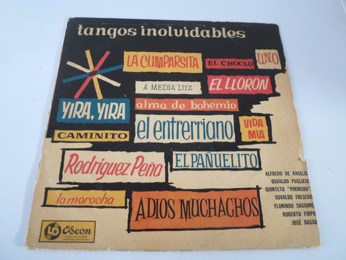 Fresedo, Pugliese - Tangos Inolvidables - Vinilo Argentino