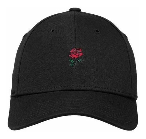 Gorra Bordada Premium Trap Flor Rosa Trap