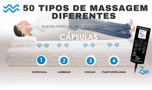 Pillow Top M P/colchão Casal 1.38x1.88x7cm Com Massagem