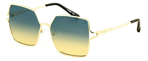 Óculos De Sol Carmim Crm42545 C2 59 Cor Azul Cor da armação Dourado Cor da haste Dourado Cor da lente Azul