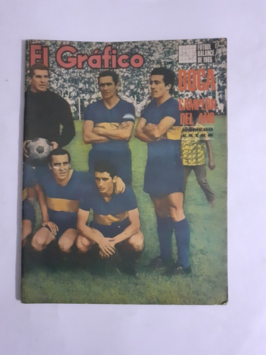 El Gráfico 2411 Boca Campeón 1965 ,balance Del Año Futbol