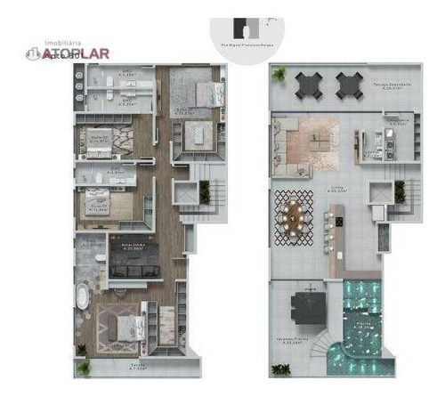 Cobertura À Venda, 319 M² Por R$ 4.290.000,00 - Praia Brava - Itajaí/sc - Co0182