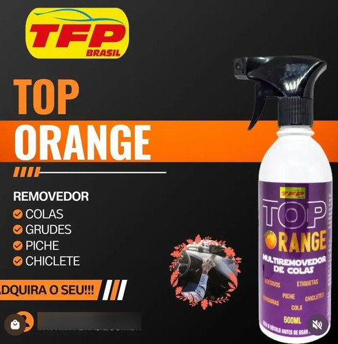 Tfp Top Orange 60ml Removedor De Colas Grudes E Insulfime