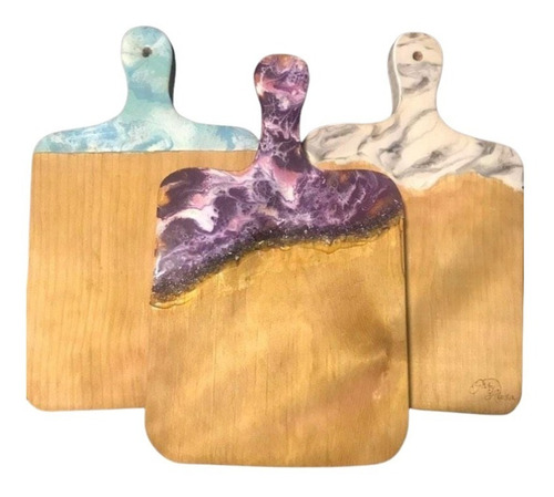 Imagen 5 de 10 de Resina Epoxica Transparente Decoart Mp100% 1.5kg Acabados