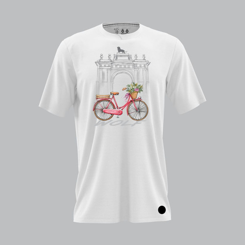 Playera Bici Arco Rosa Niña