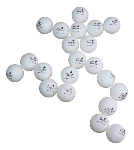 Paquete De 100 Pelotas De Ping Pong De Entrenamiento 3 Estre Blanco