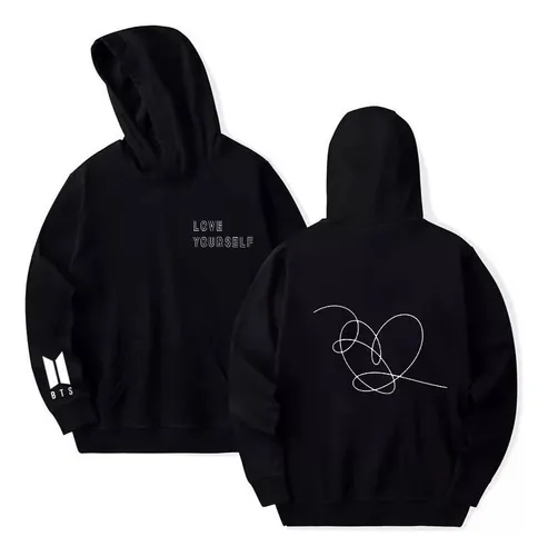 Buzo Canguro Personalizado Kpop Bts Dna Love Yourself Meses sin
