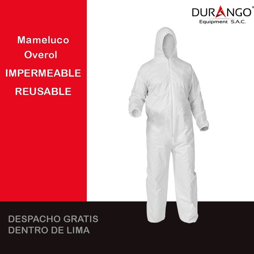 Mameluco Impermeable Color Blanco 