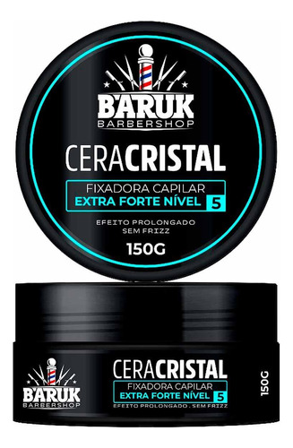 Cera Cristal Fixadora Capilar Extra Forte N5 150g - Baruk