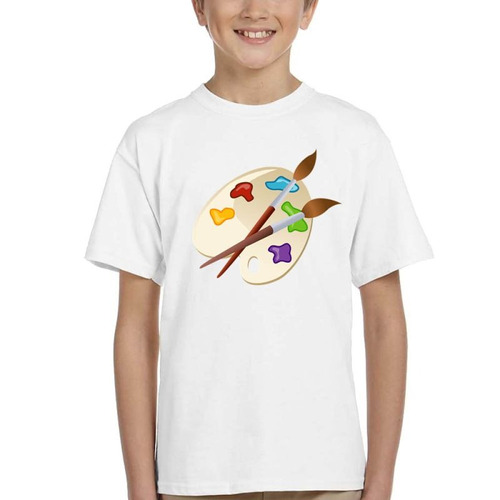 Remera De Niño Artistas Pinturas Pinceles