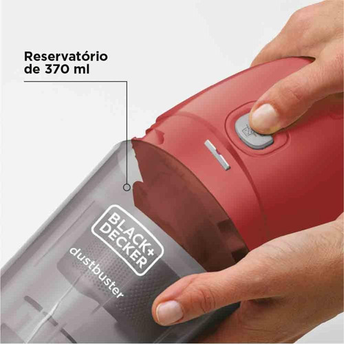 Aspirador De Pó Sem Fio 370ml Apb3600 - Black+decker