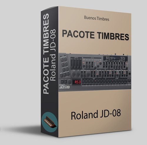 Pacote De Timbres Para Roland Jd-08 Preto
