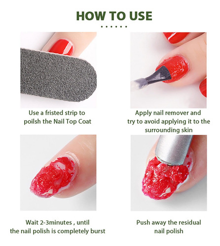 Removedor De G-elish Para Uñas, Quitaesmalte De 15 Ml Gel