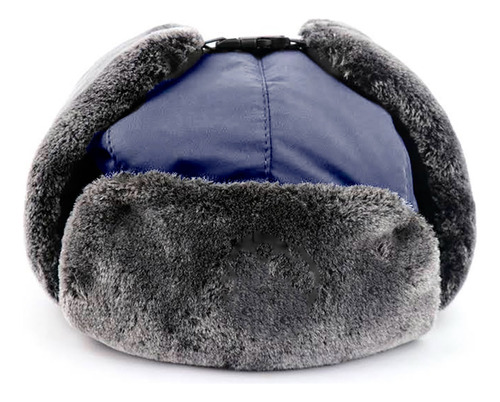 Gorro Ruso Aviador Térmico Esquí Impermeable C/piel Ushanka