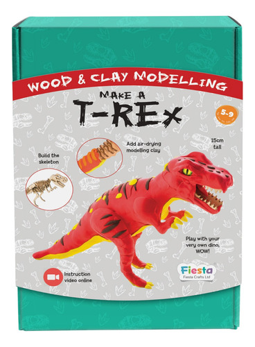 Dinosaurio T-rex Para Armar Y Decorar Con Plastilina Dyo