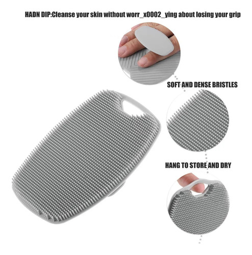 Cepillo De Ducha Y Baño De Silicona Para Masaje Corporal Exf