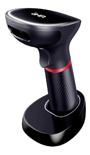 Lector De Codigo De Barras Ghia Inalámbrico Base Bluetooth Negro