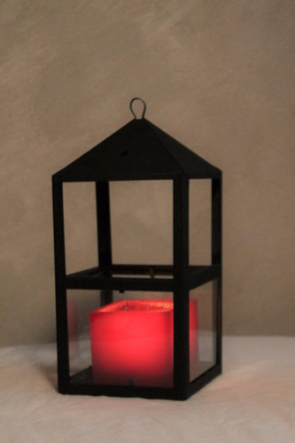 Fanal Farol De Vela En Hierro 25cm