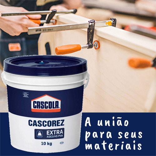 Adesivo Pva Extra Forte Colagem Madeira E Laminados Cor Branco | 10kg