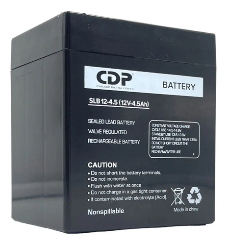 Bateria 12v 4.5ah Cdp Slb12-4.5 Ups Lamparas Alarmas Cercos