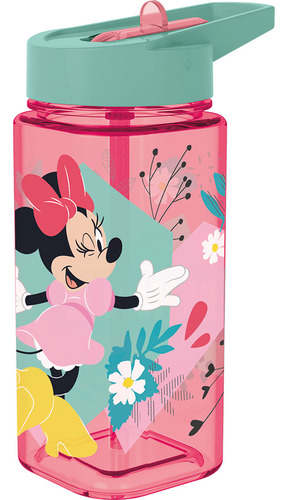 Botella 510ml square water Minnie mouse