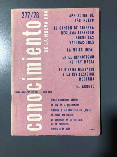 Revista Conocimiento De La Nueva Era N° 277 Enero 1961