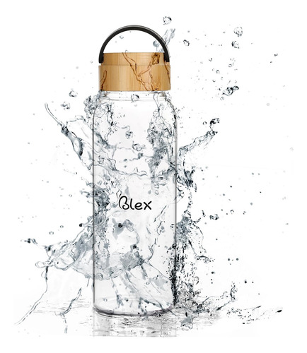Botella De Agua De Vidrio De Borosilicato Premium (34 Oz 1 L
