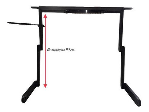 Imagen 5 de 8 de Mesa Plegable Portátil 2 Ventiladores Ajustable Escritorio