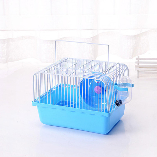 Jaula Para Hámster Caja De Alimentación Pequeña Caja Azul