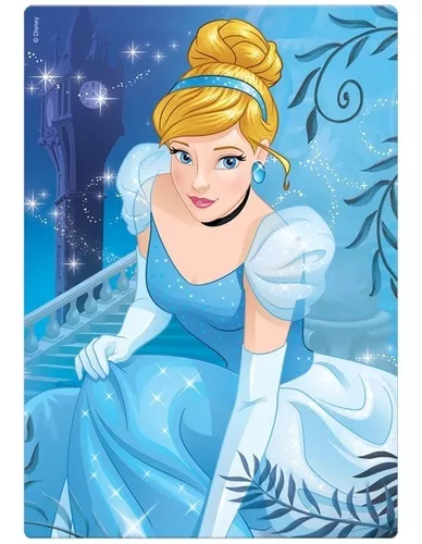Quebra Cabeça Puzzle Princesas Disney Cinderela 60 Peças Jak