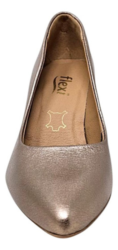 Zapato De Tacón Flexi Piel Elegante Comodo Antiderrapante