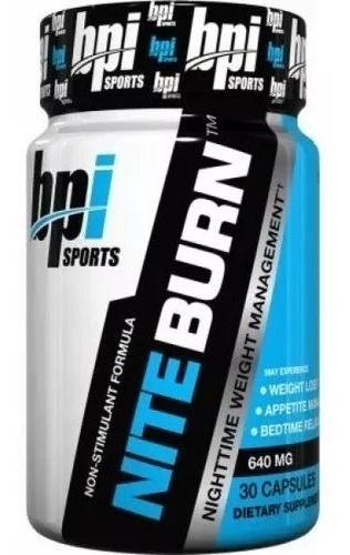 Nite Burn Bpi Quemador De Grasa Nocturno 30 Caps Niteburn