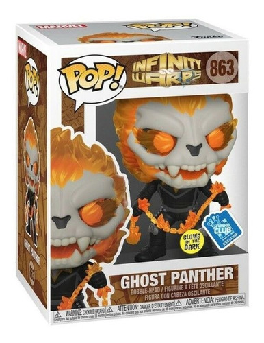 Ghost Panther Funko Pop! Marvel Infinity Warps #863 Gitd